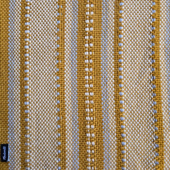 Madewell Chunky Weave Mustard Yellow Gold Scarf - Picture 6 of 6